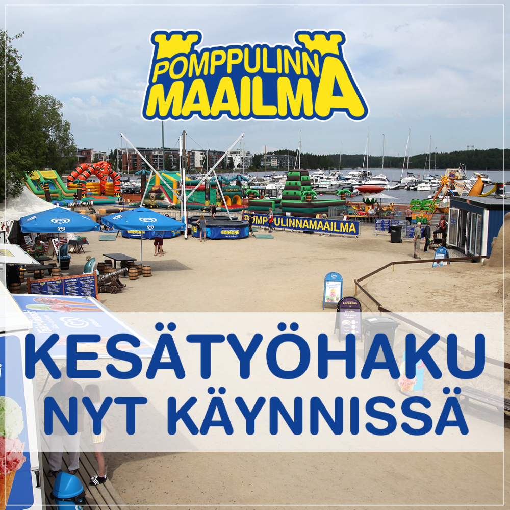 Pomppulinnamaailma kesätyö